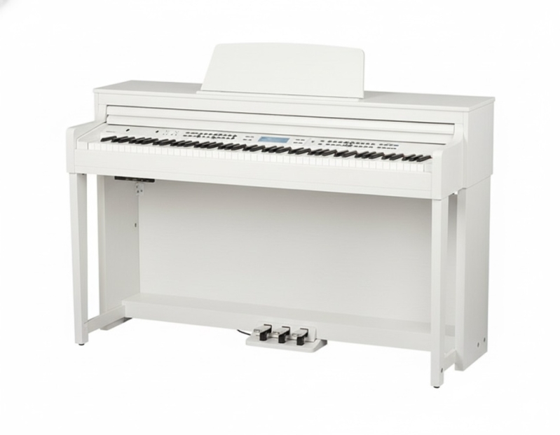 ЦИФРОВОЕ ПИАНИНО MEDELI DP740K-PVC-WH молоточковая механика, белый сатин с автоаккомпанементом
