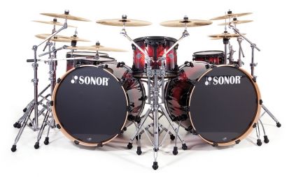 Барабанная установка 17220325 Sonor SEF 11 Stage 2 Set WM 13076 Red Sparkle Burs Select Force