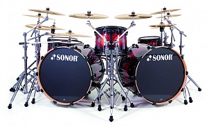 Ударная установка 17220225 Sonor SEF 11 Stage 1 Set WM 13076 Select Force Red Sparkle Burst.